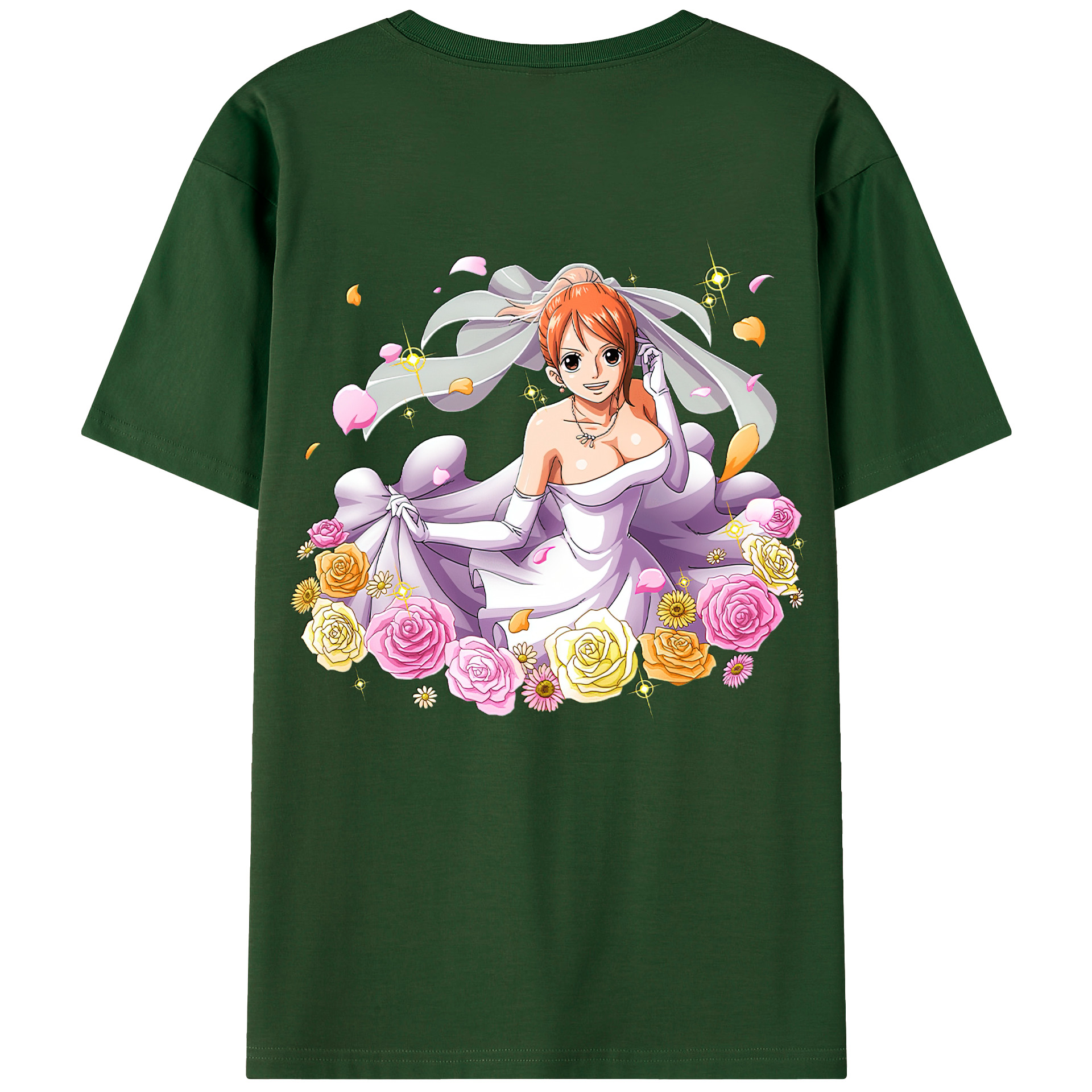 ワンピース ナミ ONE PIECE Nami 綿100％半袖Tシャツ（背面プリント）